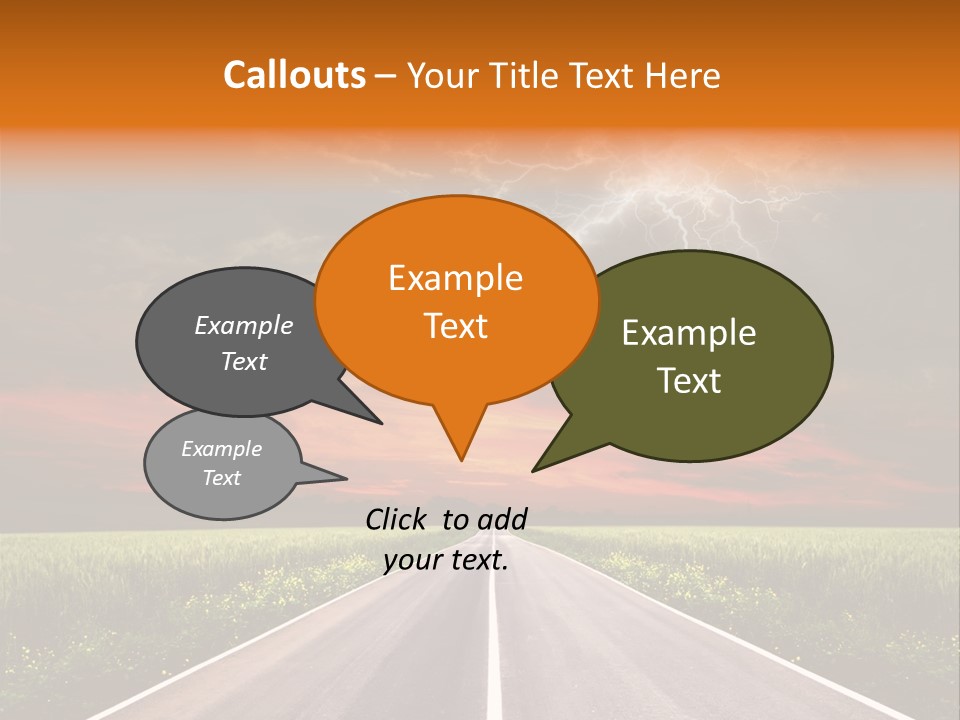 Asphalt Auto Environment PowerPoint Template