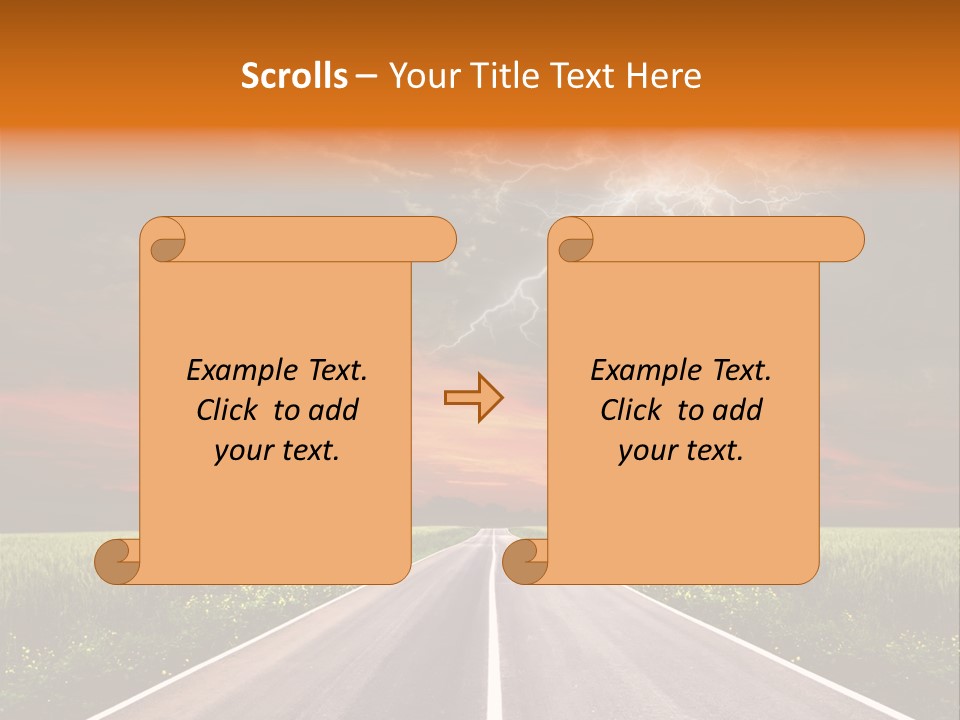 Asphalt Auto Environment PowerPoint Template
