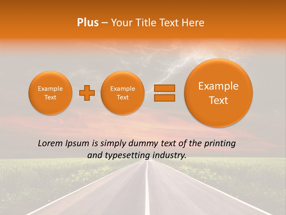 Asphalt Auto Environment PowerPoint Template