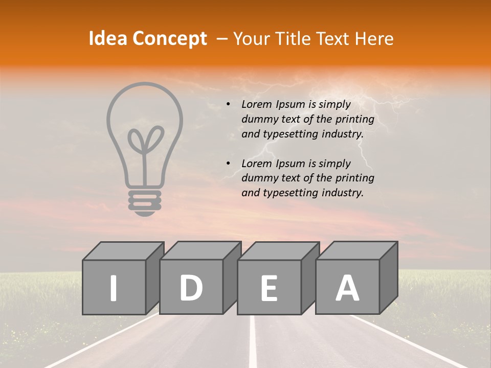 Asphalt Auto Environment PowerPoint Template