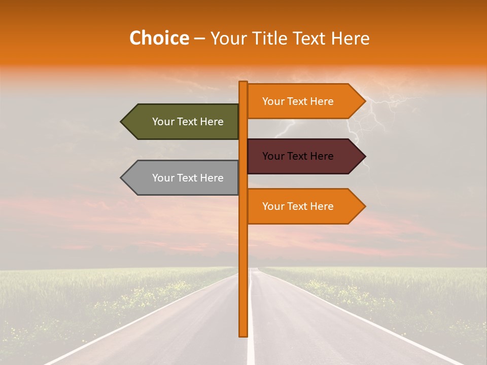 Asphalt Auto Environment PowerPoint Template