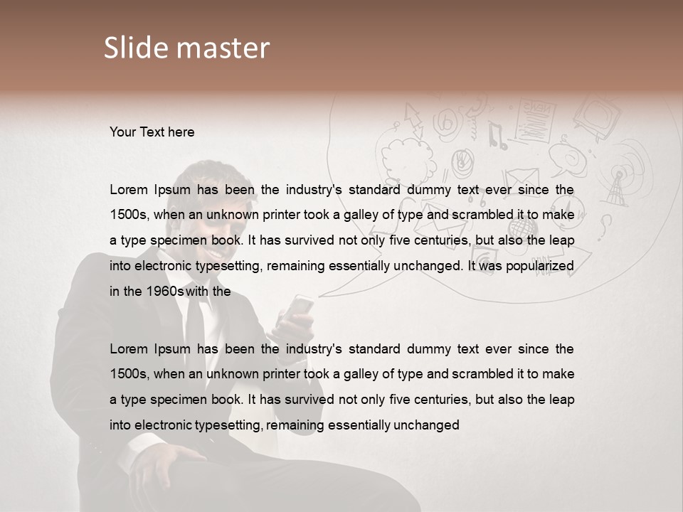 Sms Success Smile PowerPoint Template