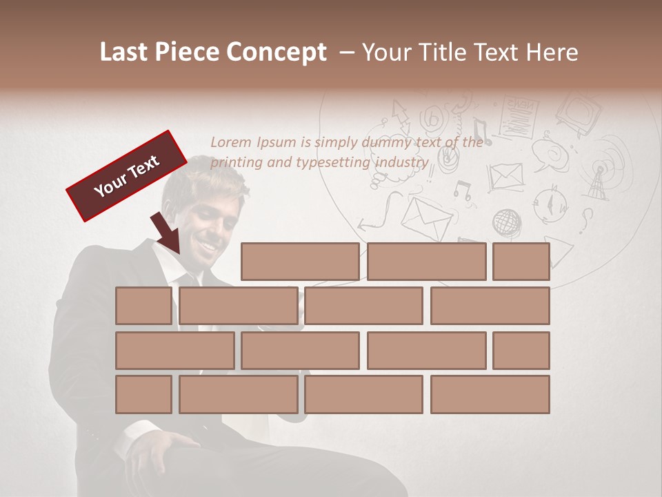 Sms Success Smile PowerPoint Template