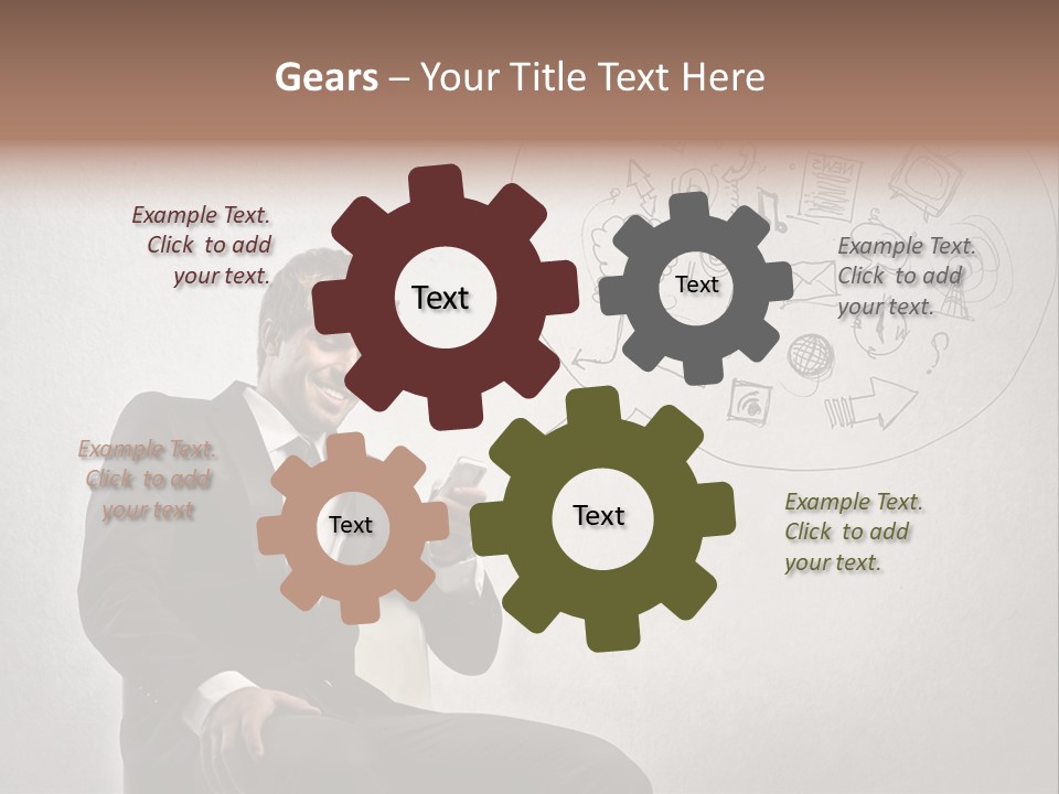 Sms Success Smile PowerPoint Template