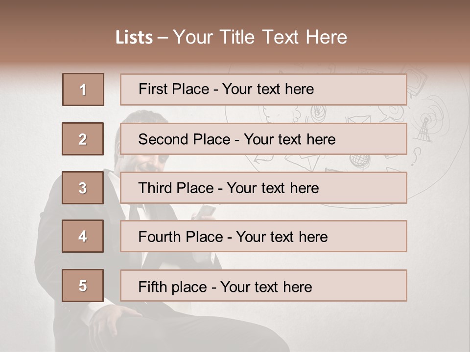 Sms Success Smile PowerPoint Template