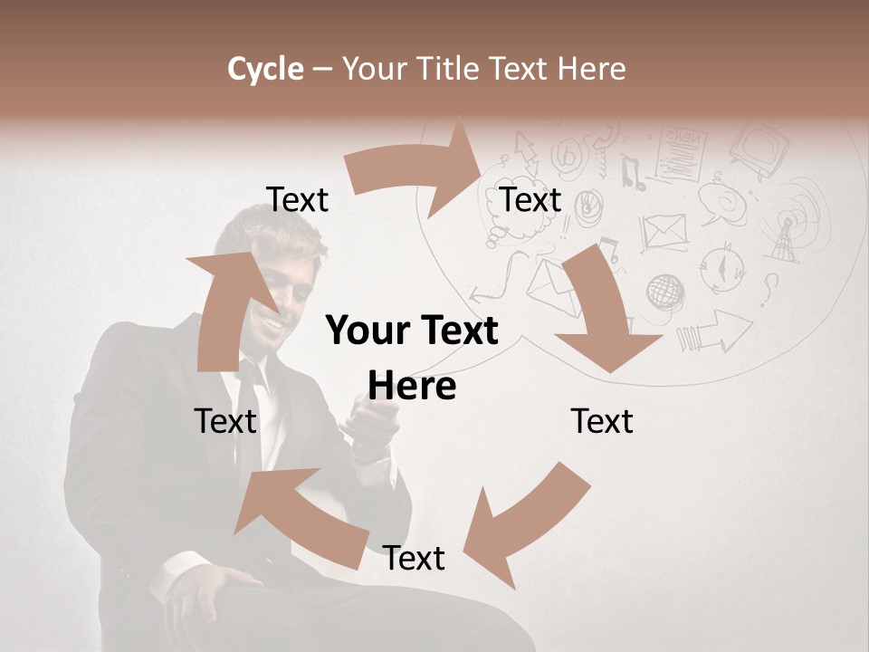 Sms Success Smile PowerPoint Template