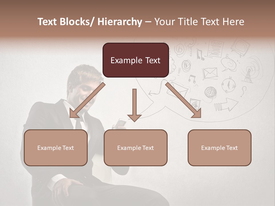 Sms Success Smile PowerPoint Template