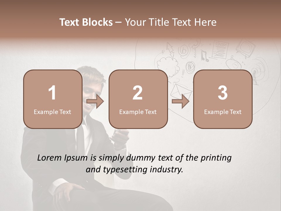 Sms Success Smile PowerPoint Template