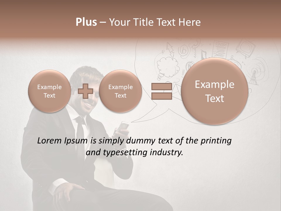Sms Success Smile PowerPoint Template