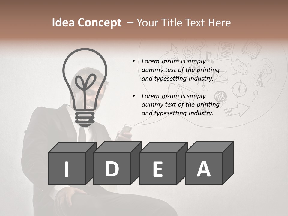Sms Success Smile PowerPoint Template