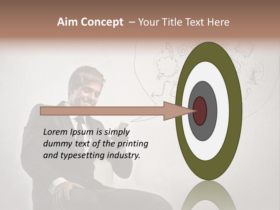 Sms Success Smile PowerPoint Template