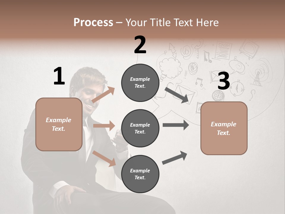 Sms Success Smile PowerPoint Template