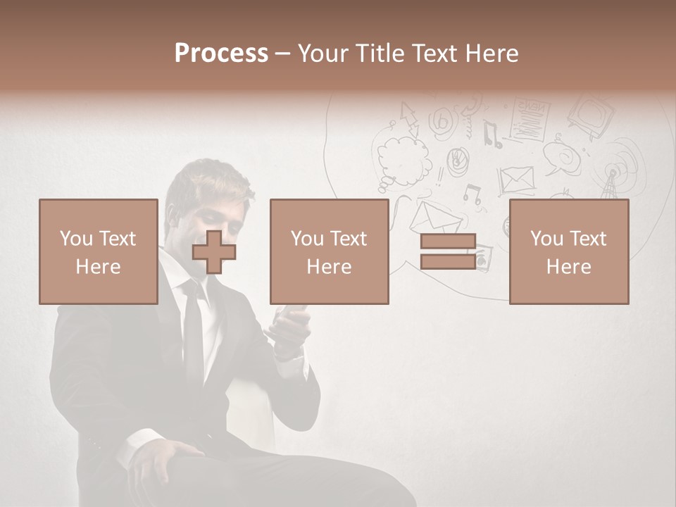 Sms Success Smile PowerPoint Template
