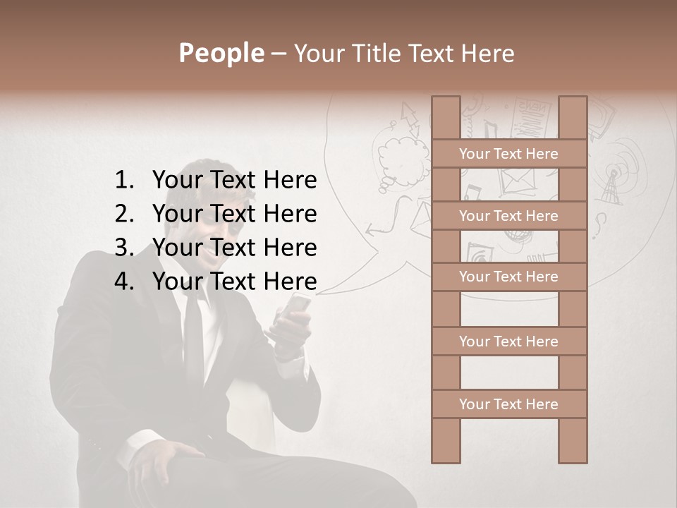 Sms Success Smile PowerPoint Template