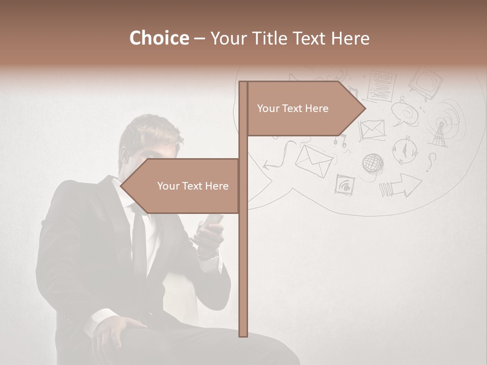 Sms Success Smile PowerPoint Template