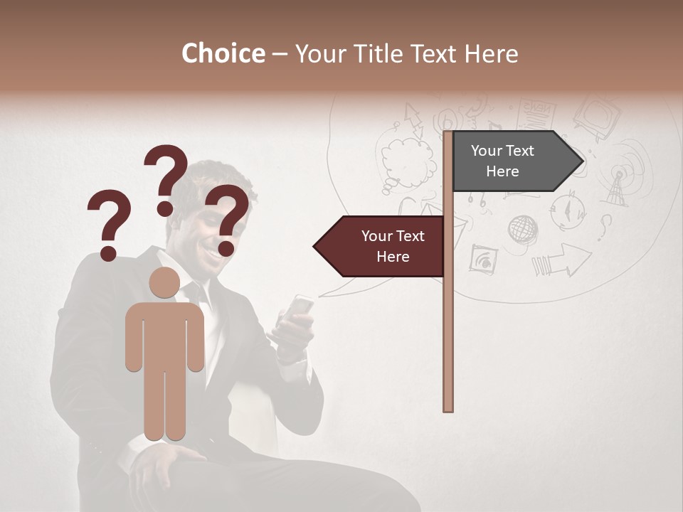 Sms Success Smile PowerPoint Template