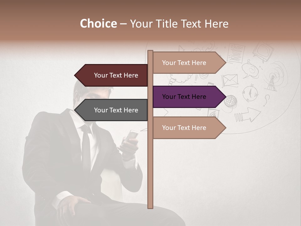 Sms Success Smile PowerPoint Template