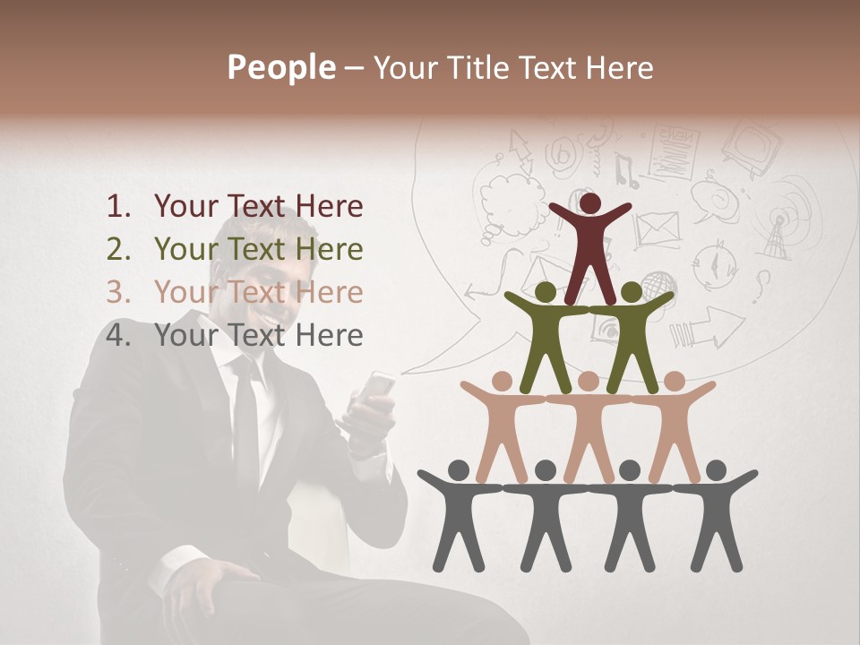 Sms Success Smile PowerPoint Template