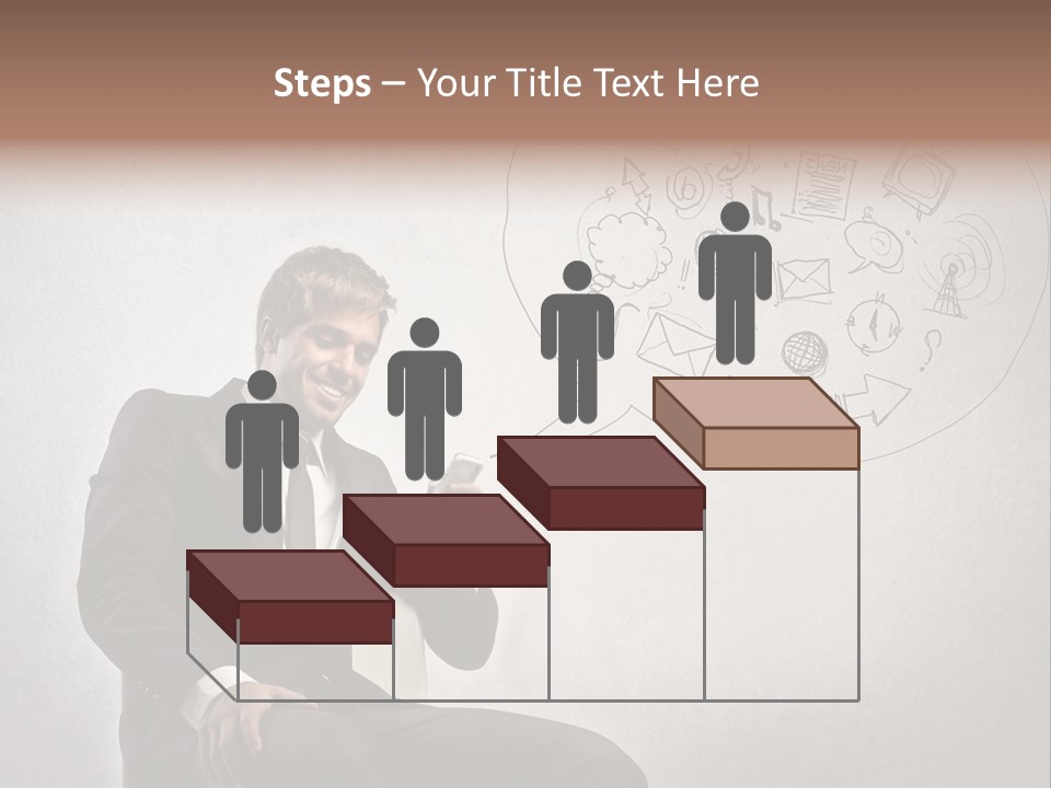 Sms Success Smile PowerPoint Template