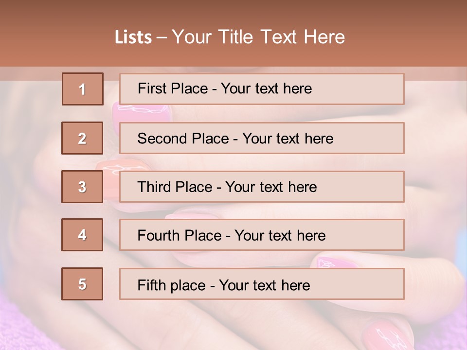 Shiny Enamel Touching PowerPoint Template
