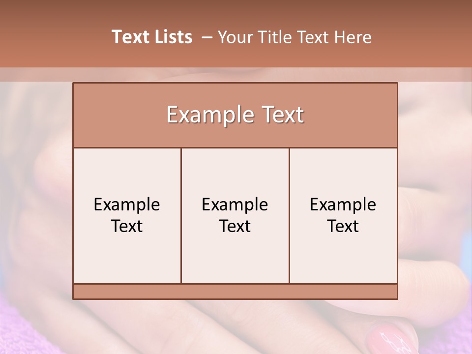 Shiny Enamel Touching PowerPoint Template