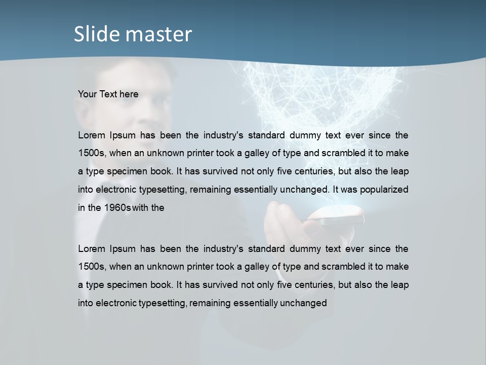 Intelligent Phone Creativity PowerPoint Template