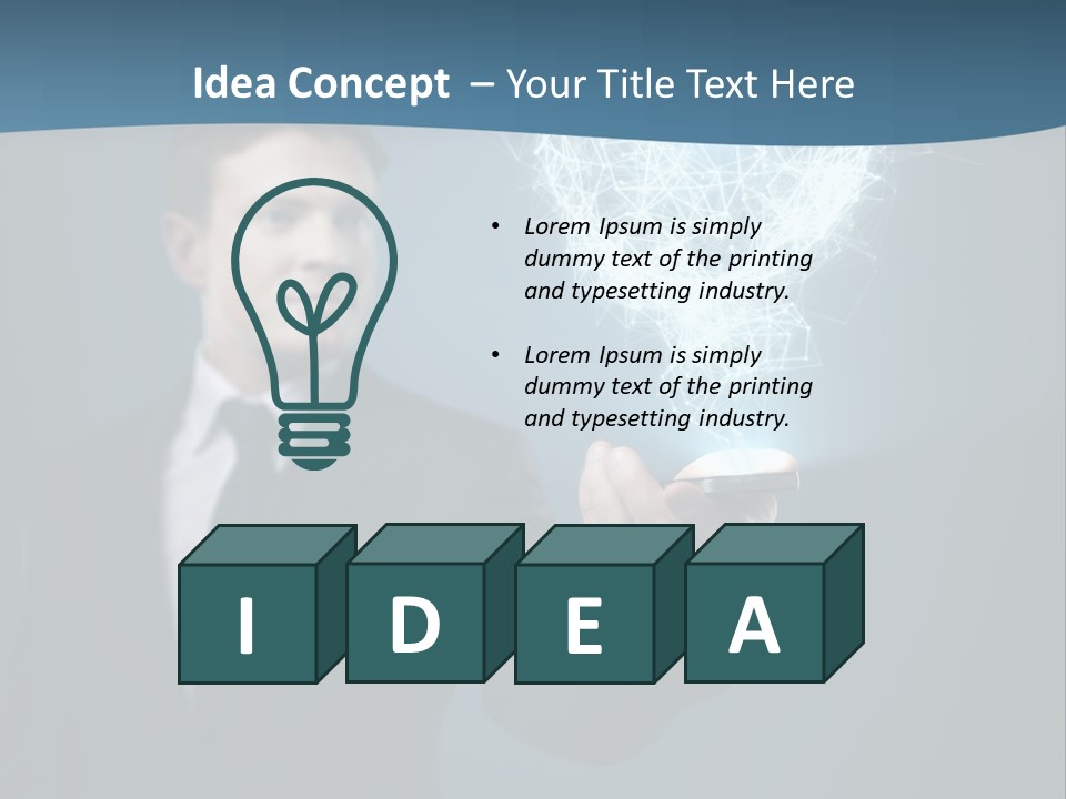 Intelligent Phone Creativity PowerPoint Template