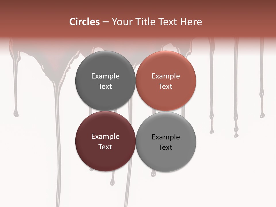 Brush Stain Dribble PowerPoint Template