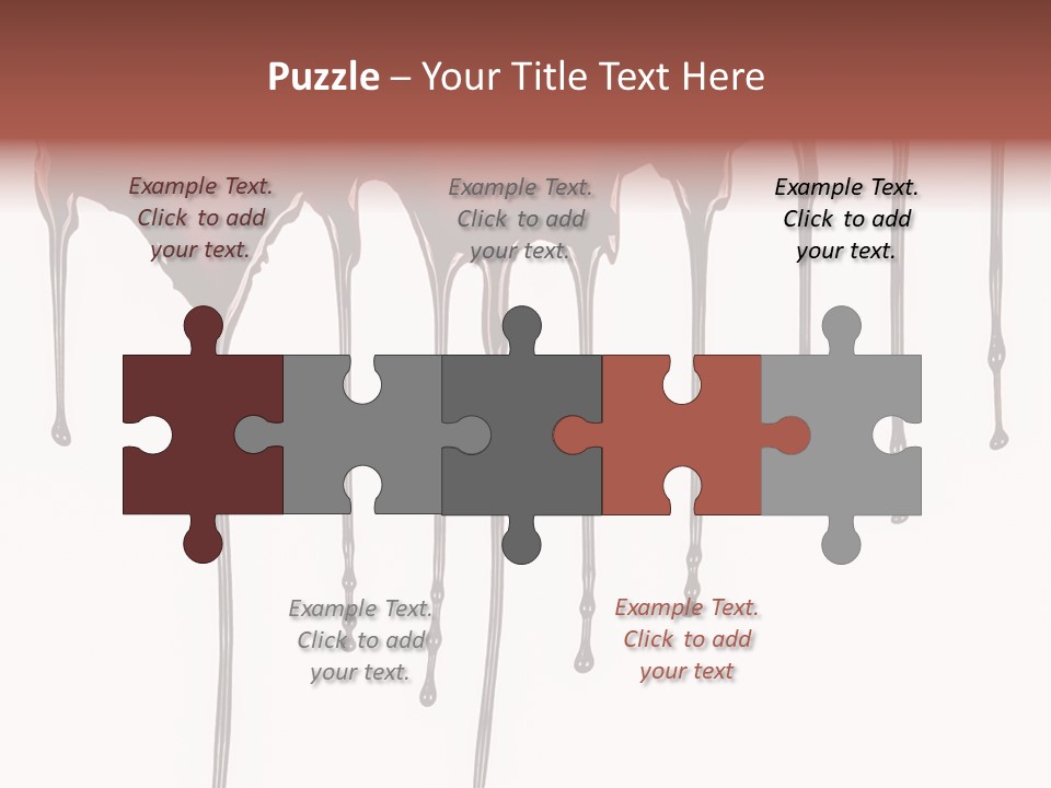 Brush Stain Dribble PowerPoint Template