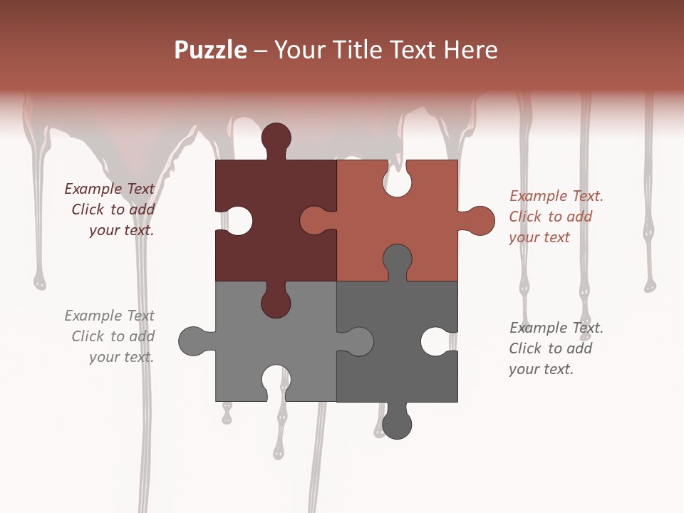 Brush Stain Dribble PowerPoint Template