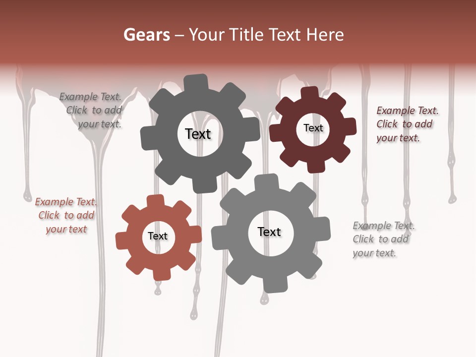 Brush Stain Dribble PowerPoint Template