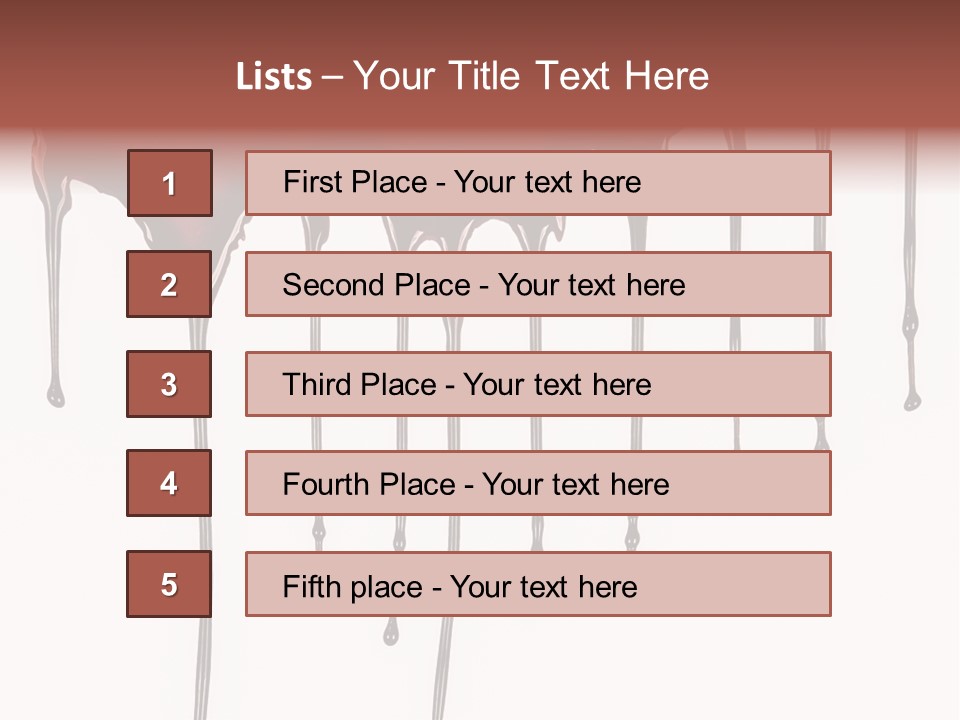 Brush Stain Dribble PowerPoint Template