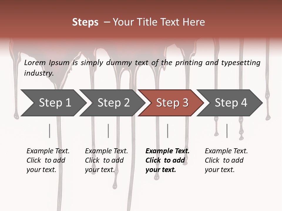 Brush Stain Dribble PowerPoint Template