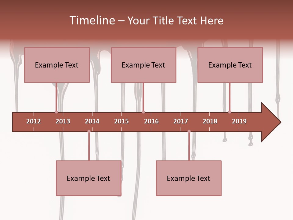 Brush Stain Dribble PowerPoint Template
