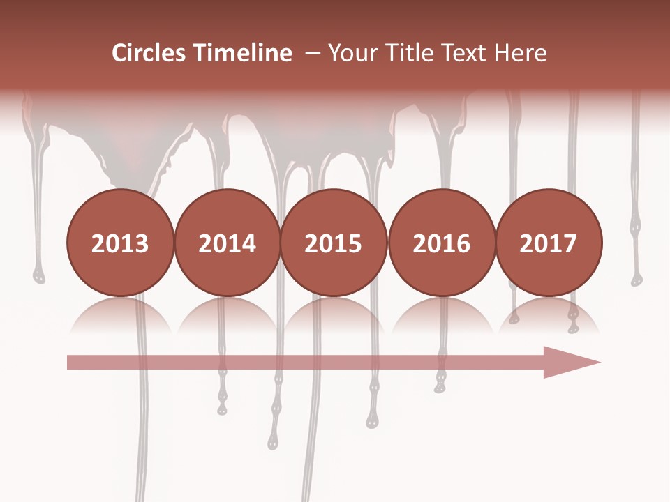 Brush Stain Dribble PowerPoint Template