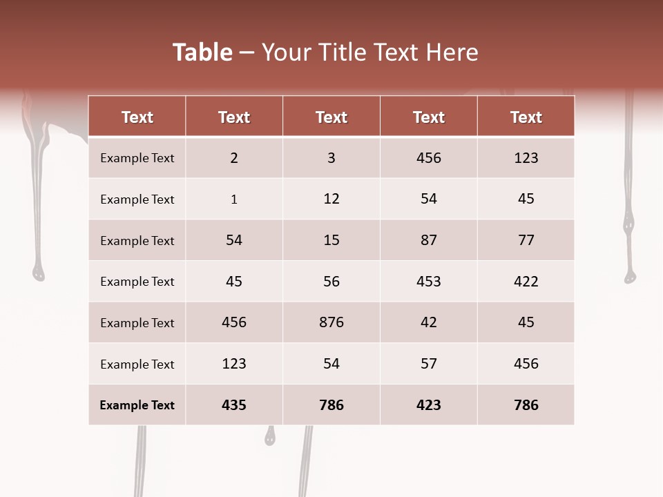 Brush Stain Dribble PowerPoint Template