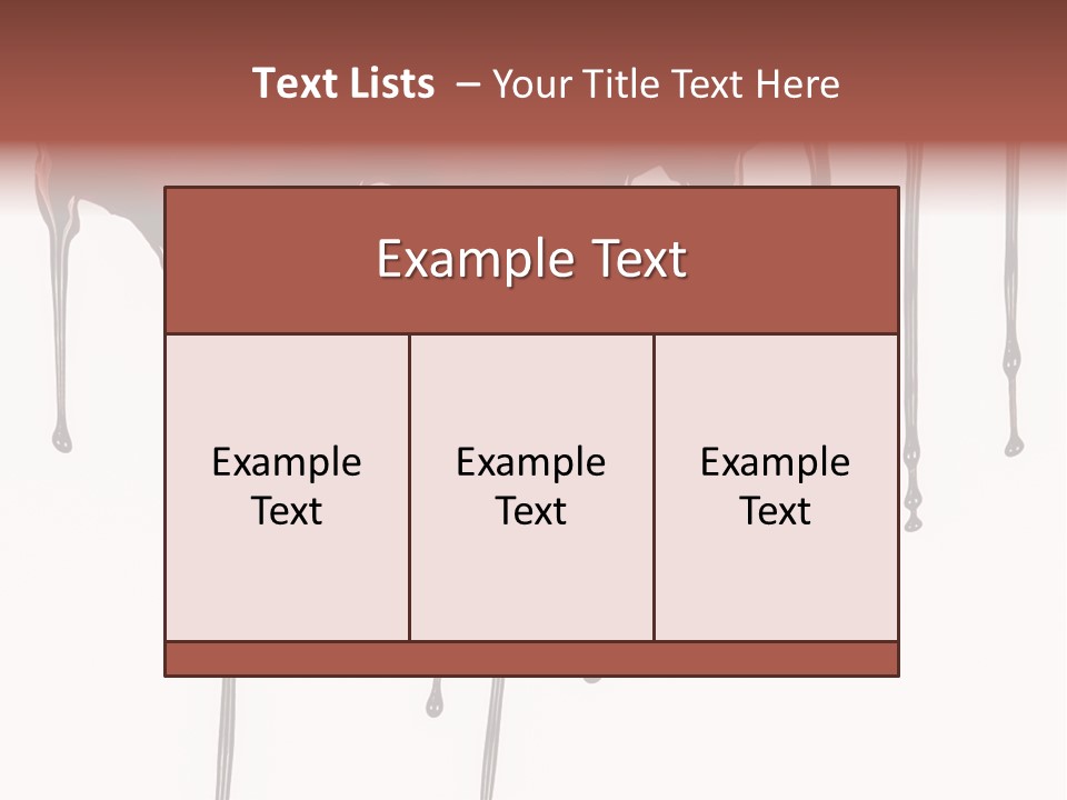 Brush Stain Dribble PowerPoint Template