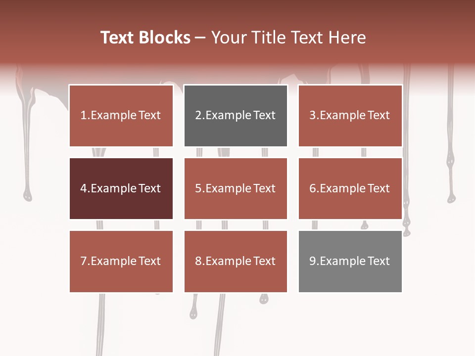 Brush Stain Dribble PowerPoint Template