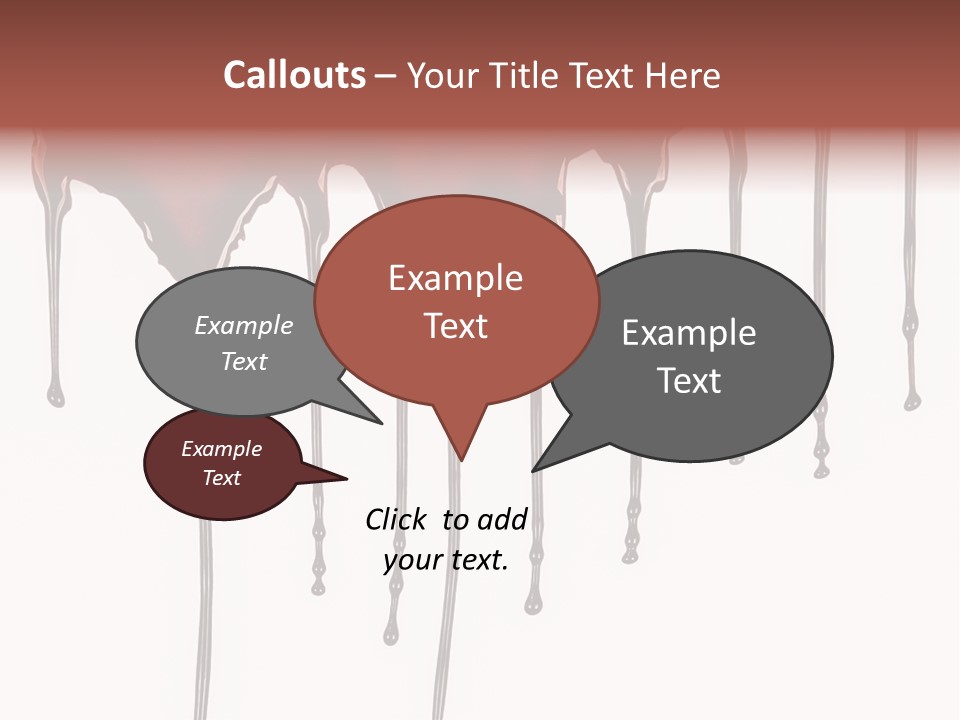 Brush Stain Dribble PowerPoint Template