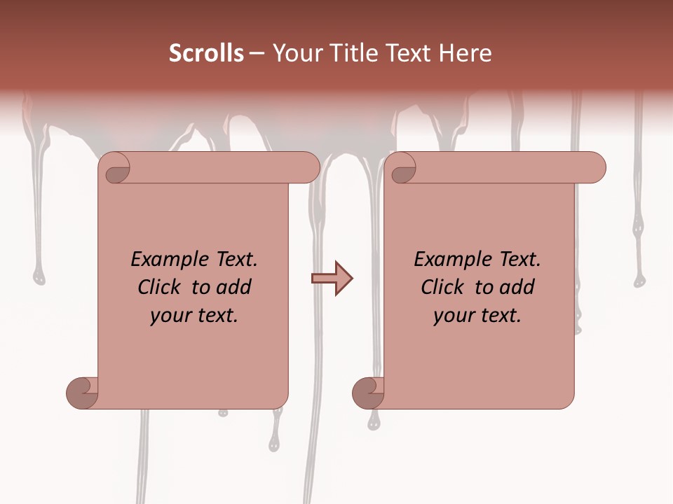 Brush Stain Dribble PowerPoint Template