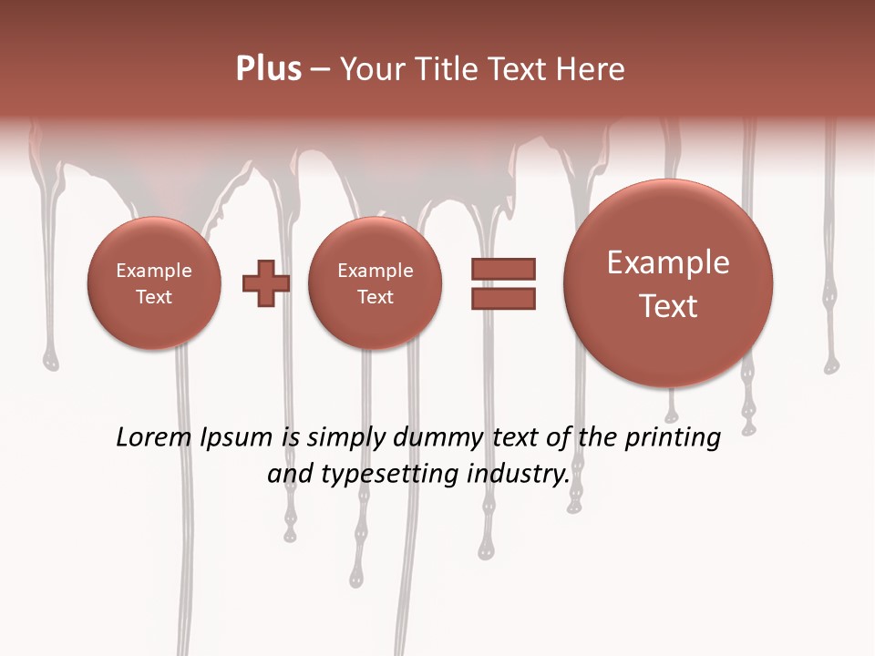 Brush Stain Dribble PowerPoint Template