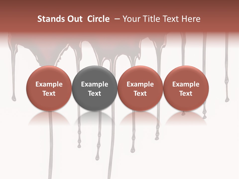 Brush Stain Dribble PowerPoint Template