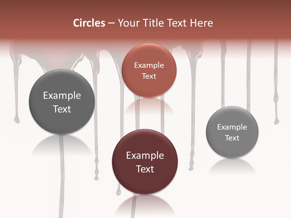 Brush Stain Dribble PowerPoint Template