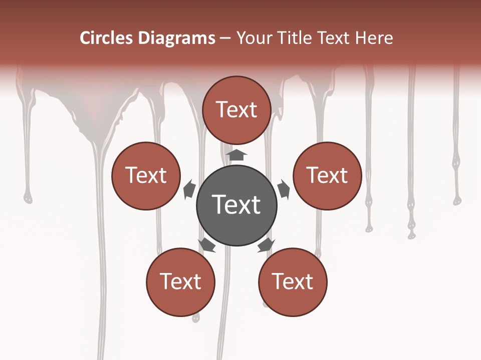 Brush Stain Dribble PowerPoint Template