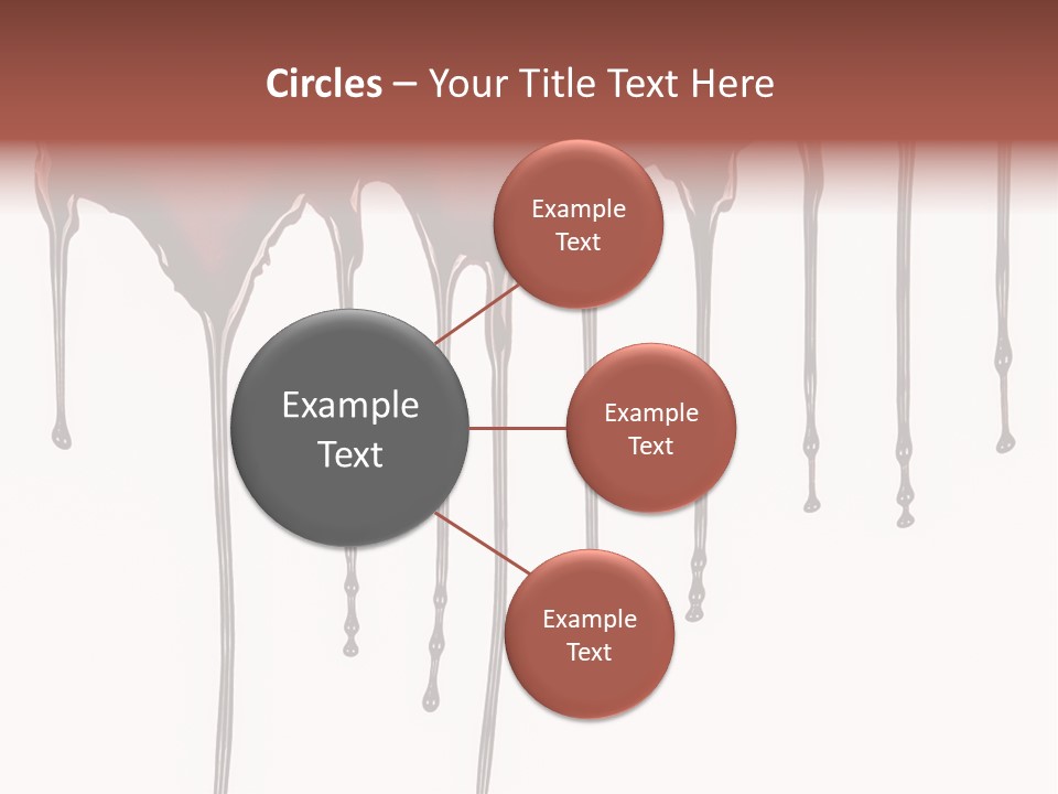 Brush Stain Dribble PowerPoint Template