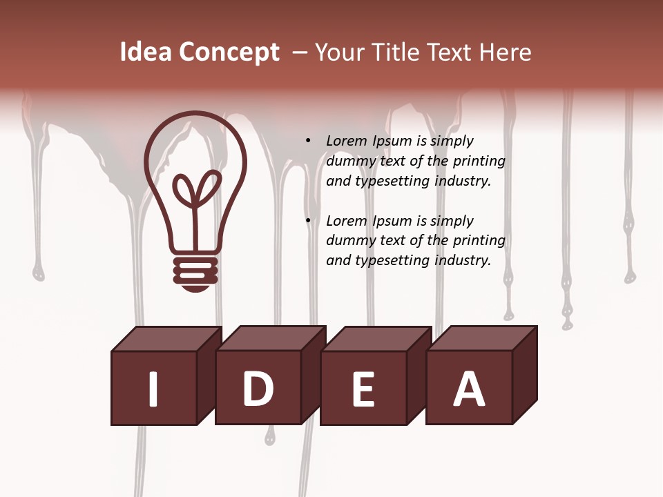 Brush Stain Dribble PowerPoint Template