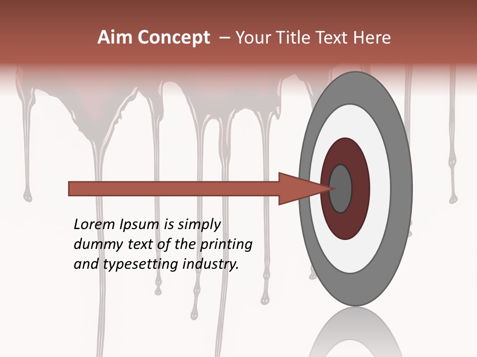 Brush Stain Dribble PowerPoint Template