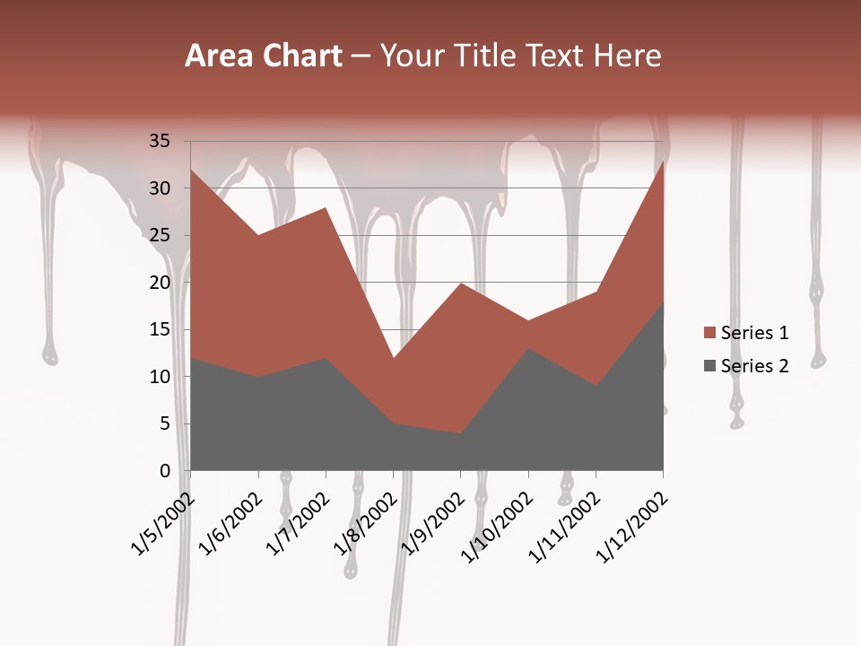 Brush Stain Dribble PowerPoint Template