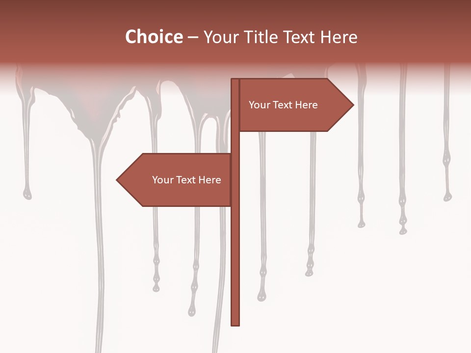 Brush Stain Dribble PowerPoint Template