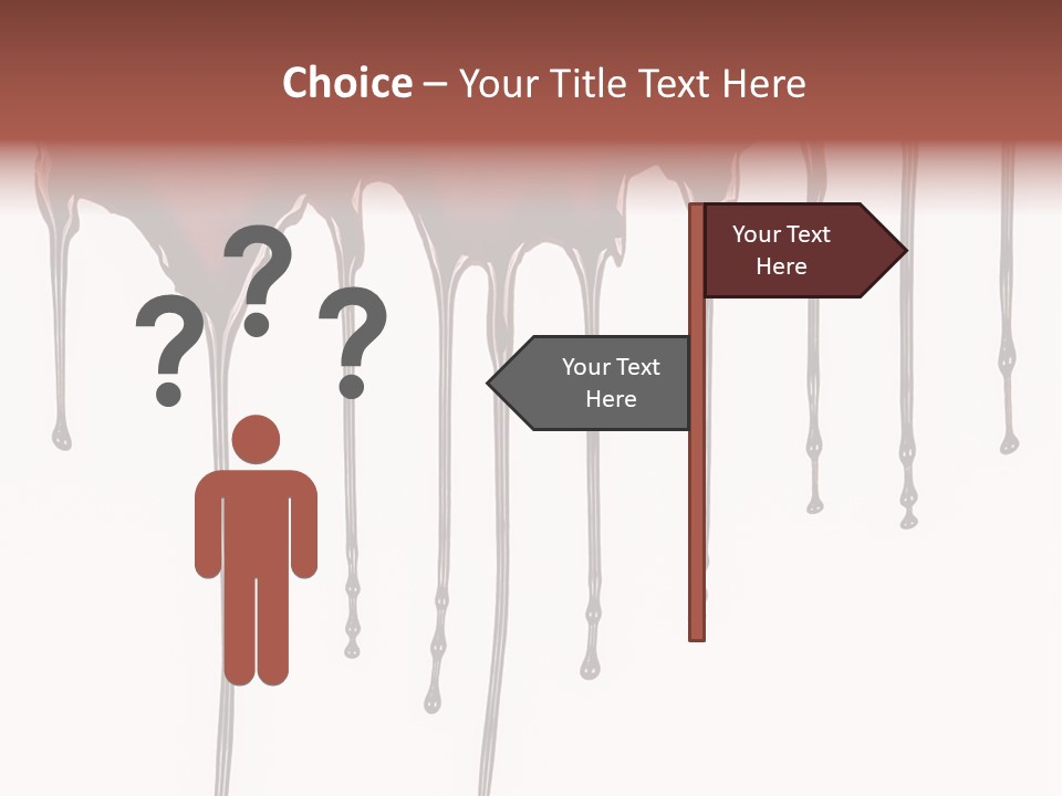 Brush Stain Dribble PowerPoint Template
